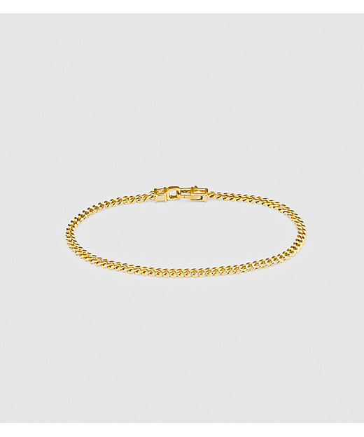 ＜三越伊勢丹/公式＞ ブレスレット Curb Bracelet M Gold Gold画像