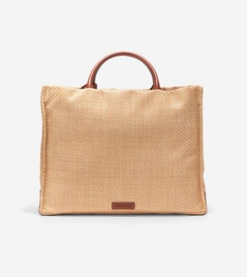COLEHAAN コールハーン ハンドバッグ トートバッグ かごバッグ 美品】コールハーン かごバッグ クロコ型押し ショルダー トート