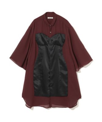 ＜UNDERCOVER Pre Collection (Women)＞ジョーゼットビッグシャツ　ＵＰ１Ｆ１４０１