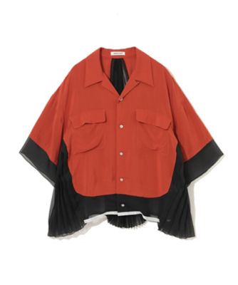 レーヨンプリーツシャツ UP1F1404－2 | UNDERCOVER Pre 