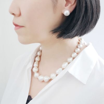 大粒バロック淡水パール ネックレス の通販 | 三越伊勢丹オンライン