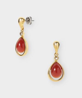 ＜VENDOME BOUTIQUE (Women)＞カーネリアン　ピアス　ＶＢＭＡ５６４１　ＣＡ