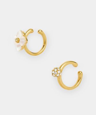 ＜VENDOME BOUTIQUE (Women)＞シェルフラワー　イヤーカフ２点セット　ＶＢＭＥ４０１３Ｈ　ＤＴ