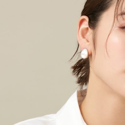 ★パリ発 vanrycke★ Mademoiselle Else ダイアモンド ピアス 白 ☆パリ発vanrycke☆Mademoiselle Else ダイアモンド ピアス ROSE