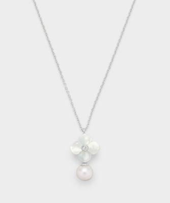 ＜VENDOME BOUTIQUE (Women)＞淡水パール　シェルフラワー　ネックレス　ＶＢＭＰ５６９８４０ＵＷ