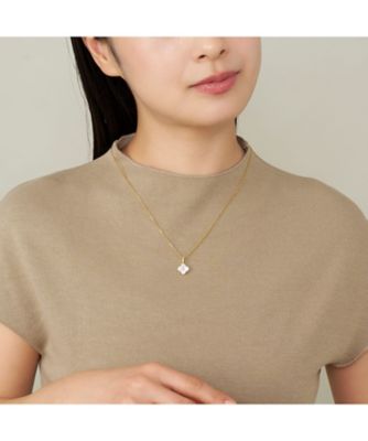 シェルフラワー リバーシブルネックレス VBMP604950DW