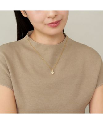 シェルフラワー リバーシブルネックレス VBMP604950DW