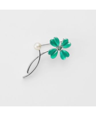 ＜VENDOME BOUTIQUE (Women)＞クローバー　ブローチ　ＶＢＭＶ６２３４　ＧＳ