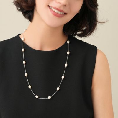 淡水パール　ステーションネックレス　ＶＢＰＮ４５３１６５ＰＦ