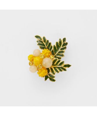 ＜VENDOME BOUTIQUE (Women)＞ミモザ　ブローチ・ノリタケ　ボンボニエールセット　ＶＢＲＤ６１５６　　Ｙ２