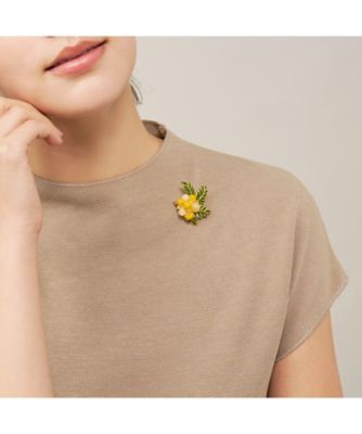 ミモザ ブローチ・ノリタケ ボンボニエールセット VBRD6156