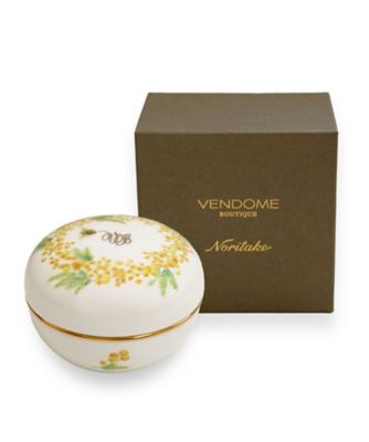 ミモザ ブローチ・ノリタケ ボンボニエールセット VBRD6156