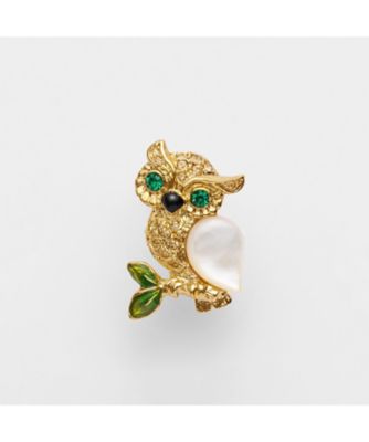 ＜VENDOME BOUTIQUE (Women)＞シェル　フクロウ　ブローチ　ＶＢＲＶ５５０３　ＤＵ