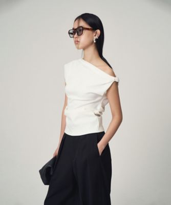 Twist drape tops VEー26S28 | Venica (Women