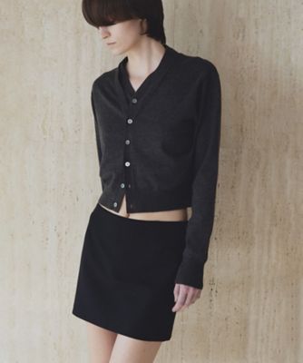 Double collar knit cardigan VEー