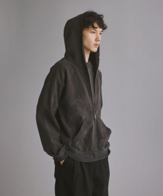フーディー VINTAGE WASHED ZIP HOODIE