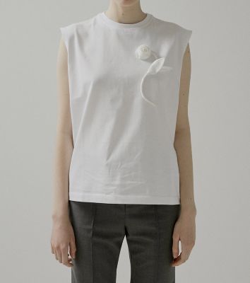 Ｆｌｏｗｅｒ　Ａｐｐｌｉｑｕｅ　Ｓｌｅｅｖｅｌｅｓｓ　Ｔ－ｓｈｉｒｔ　ＶｘＲ－ＳＳ２５０１－Ｌ