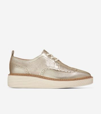 ＜COLE HAAN (Women)＞オリジナルグランド　プラットフォーム　ウィングチップ　オックスフォード