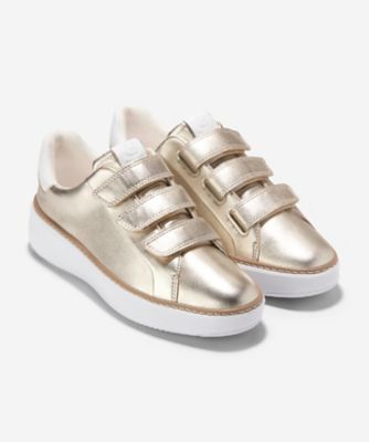 美品❣️COLE HAAN スニーカー【7 1/2(25cm)】ゴールド COLE HAAN(コールハーン) スニーカー 7 1/2 レディース美品