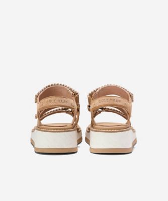 グランドプロ デイリン ウェッジ トリプル ストラップ サンダル