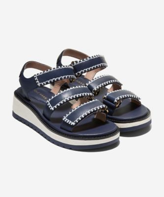 早い者勝ち【D&G】フラワープリント ウェッジサンダル グランドプロ デイリン ウェッジ トリプル ストラップ サンダル