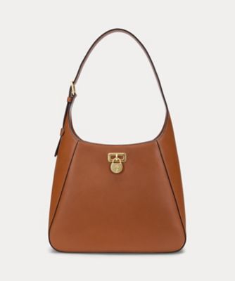 ＜LAUREN RALPH LAUREN (Women)＞レザー　ラージ　Ｔａｎｎｅｒ　ショルダー　バッグ　ＷＡＬＲＢＡＧ０２Ｖ２０２０１