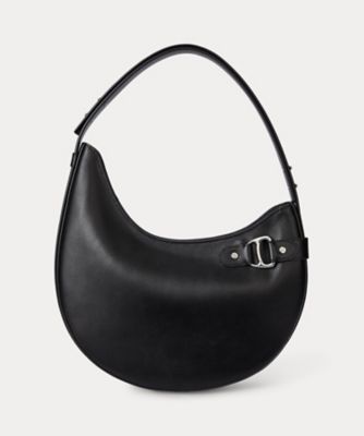 LAUREN RALPH LAUREN (Women)/ローレン ラルフ ローレン レザー ラージ Tasha ショルダー バッグ WALRBAG02V20227 001ブラック ハンドバッグ【三越伊勢丹/公式】