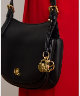 Lauren Ralph Lauren レザーミディアムクロスボディバッグ レザー ミディアム Marcy クロスボディ バッグ