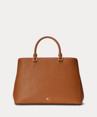 ＜LAUREN RALPH LAUREN (Women)＞クロスハッチ　レザー　ラージ　ハンナ　サッチェル　ＷＡＬＲＢＡＧ０８９２０１０６
