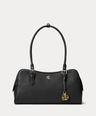 ＜LAUREN RALPH LAUREN (Women)＞レザー　ラージ　Ｍａｒｃｙ　ジップ　サッチェル　ＷＡＬＲＢＡＧ０８９２０１７４