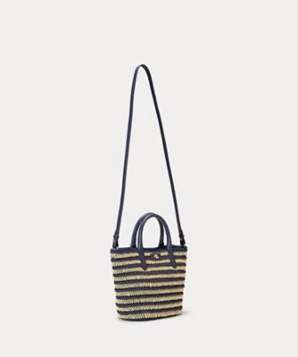 ストライプド　ストロー　ミディアム　Ｂｒｉｅ　トート　バッグ　ＷＡＬＲＢＡＧ０Ｇ６２０３１８
