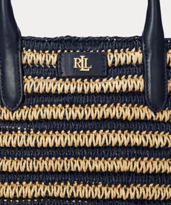 ストライプド　ストロー　ミディアム　Ｂｒｉｅ　トート　バッグ　ＷＡＬＲＢＡＧ０Ｇ６２０３１８