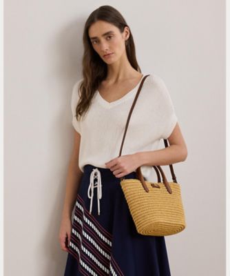 ウーブン　ストロー　ミディアム　Ｂｒｉｅ　トート　バッグ　ＷＡＬＲＢＡＧ０Ｇ６２０３１９
