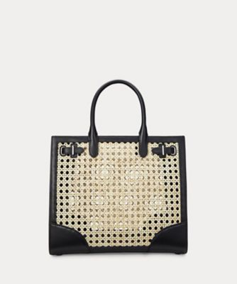 ＜LAUREN RALPH LAUREN (Women)＞ラタン　＆　レザー　ミディアム　Ｄｅｖｙｎ　トート　バッグ　ＷＡＬＲＢＡＧ０Ｇ６２０３３４