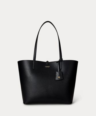 未使用 RRLトートバッグ ブラック フェイクレザー ラージ リバーシブル トート バッグ