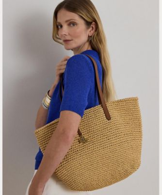 クロシェイド ストロー ラージ Lainey トート バッグ