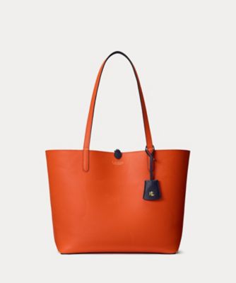 フェイクレザー ラージ リバーシブル トート バッグ