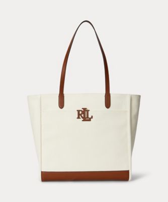 ＜LAUREN RALPH LAUREN (Women)＞キャンバス　ラージ　Ｃａｍｅｒｙｎ　トート　バッグ　ＷＡＬＲＢＡＧ０Ｇ６２０３７９