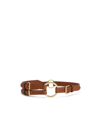 ＜LAUREN RALPH LAUREN (Women)＞トライストラップ　Ｏリングレザーベルト