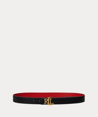 ＜LAUREN RALPH LAUREN (Women)＞ロゴ　リバーシブル　ペブルド　レザー　ベルト　ＷＡＬＲＢＬＴ０Ｆ３２０２４０