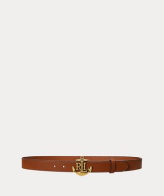 ＜LAUREN RALPH LAUREN (Women)＞アンカーロゴ　レザー　スキニー　ベルト　ＷＡＬＲＢＬＴ０Ｆ３２０２４１