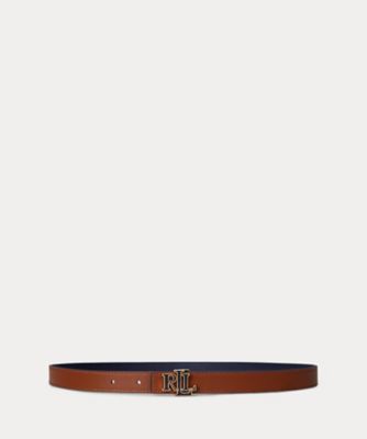 Lauren Ralph Lauren リバーシブル ベルト Lauren Ralph Lauren リバーシブル レザーベルト | ブラック | FARFETCH JP