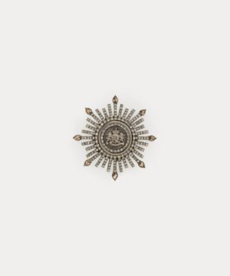＜LAUREN RALPH LAUREN (Women)＞ヘマタイトトーン　パヴェ　スターバースト　クレスト　ピン　ＷＡＬＲＦＳＪＣ８６２００１０