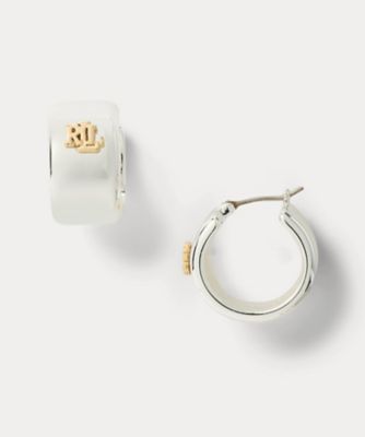 ツートーン ロゴ フープ ピアス | LAUREN RALPH LAUREN (Women
