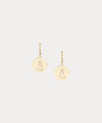 ＜LAUREN RALPH LAUREN (Women)＞ゴールドプレーテッド　ロゴ　ドロップ　ピアス　ＷＡＬＲＦＳＪＣＫ１２０１１８