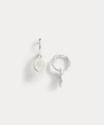 シルバープレーテッド　ロゴ　ドロップ　ハギー　ピアス　ＷＡＬＲＦＳＪＣＫ１２０１２０