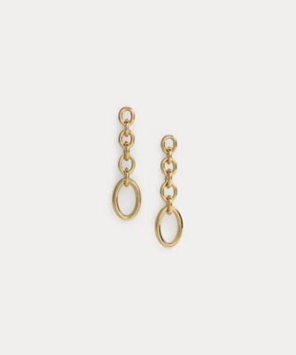 ＜LAUREN RALPH LAUREN (Women)＞ゴールドプレーテッド　リンク　リニア　ピアス　ＷＡＬＲＦＳＪＣＫ１２０１２２