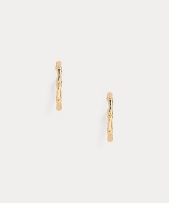 ＜LAUREN RALPH LAUREN (Women)＞ゴールドプレーテッド　テクスチャード　フープ　ピアス　ＷＡＬＲＦＳＪＣＫ１２０１２９