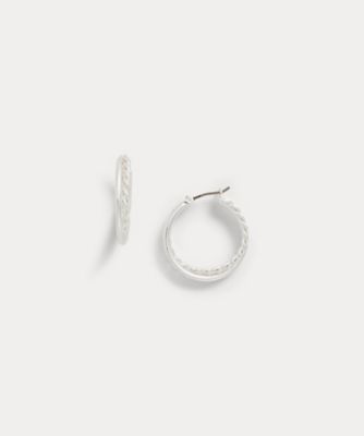 シルバープレーテッド　ツイステッド　フープ　ピアス　ＷＡＬＲＦＳＪＣＫ１２０１３６