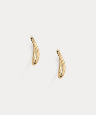 ＜LAUREN RALPH LAUREN (Women)＞ゴールドプレーテッド　スカルプチュラル　フープ　ピアス　ＷＡＬＲＦＳＪＣＫ１２０１６５